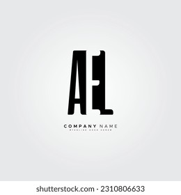 Initial Letter AEL Logo - Simple Business Logo for Alphabet A, E and L