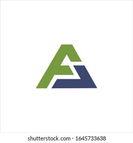 diseños de vectores de letras iniciales de los logotipos af o fa