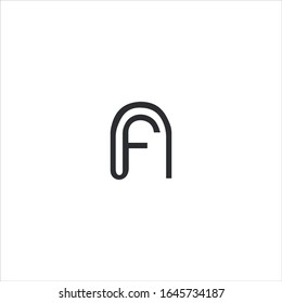 Initial letter af or fa logo vector templates