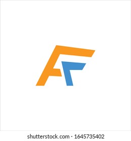 Initial letter af or fa logo vector design templates