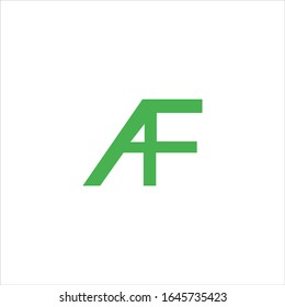 Plantillas de diseño de vectores de logotipo de letra inicial, af o fa
