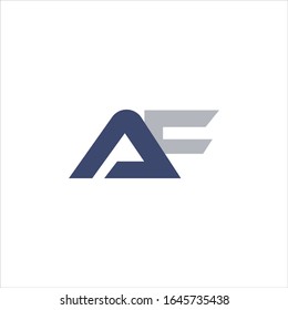 Plantillas de diseño de vectores de logotipo de letra inicial, af o fa