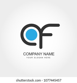 Initial Letter AF Logo Design