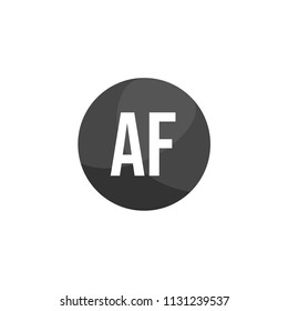 Initial Letter AF Logo Template Design