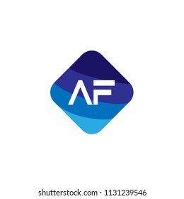 Initial Letter AF Logo Template Design