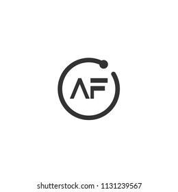 Initial Letter AF Logo Template Design