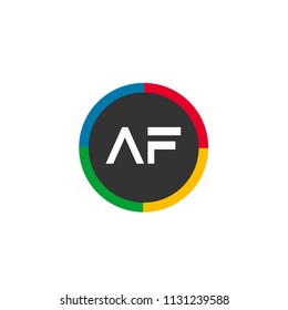 Initial Letter AF Logo Template Design