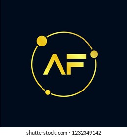 Initial Letter AF Logo Template Design Vector Illustration