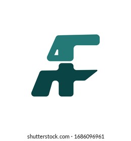 Diseño de vectores de plantillas de logotipo AF de carta inicial