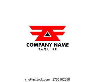 Diseño de plantilla de logotipo AF de carta inicial