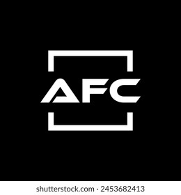 Initial letter AFC logo design. AFC logo design inside square.