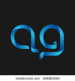 Initial Letter AG Logo Design