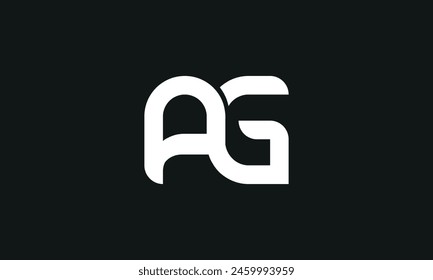 Initial Letter AG Logo Design. AG Logo Design. Creative And Modern AG logo.