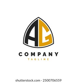 Initial Letter AG Logo Design. Alphabet AG Logo Template