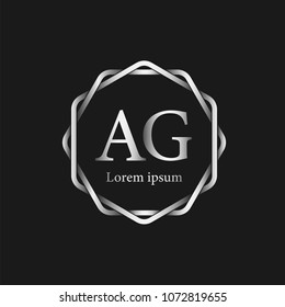 Initial Letter AG Logo Template