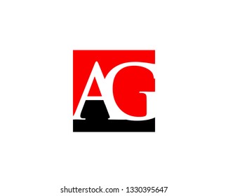 Initial Letter AG Logo Template Design