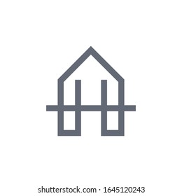 Designvorlage für Anfangsbuchstaben ah oder ha Logo