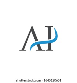 Vorlagen für die Vektorillustration des Anfangsbuchstaben ah oder ha Logo