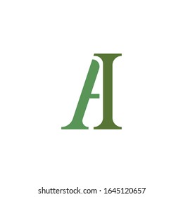 Vorlagen für die Vektorillustration des Anfangsbuchstaben ah oder ha Logo