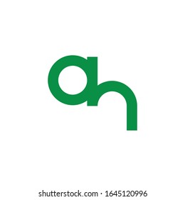 Designvorlage für den Anfangsbuchstaben ah oder ha Logo-Vektorillustration