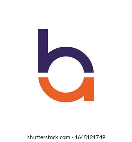 Designvorlagen für die Vektorillustration des Anfangsbuchstaben ah oder ha