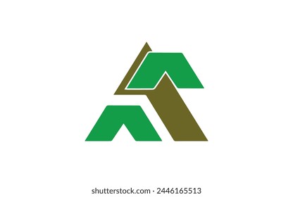 Initial letter ah or ha logo vector design template
