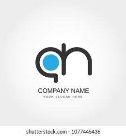 Initial Letter AH Logo Design