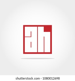 Initial Letter AH Logo Design