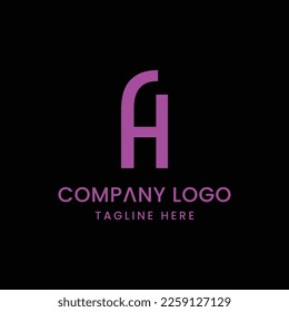 Initial Letter AH Logo Design Outstanding Creative Modern Symbol Sign