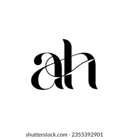 Initial letter ah logo design creative modern symbol icon monogram
