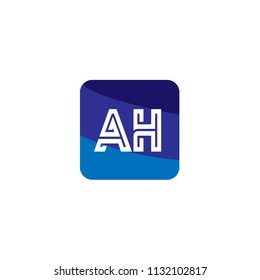 Initial Letter AH Logo Template Design