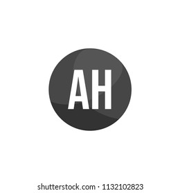 Initial Letter AH Logo Template Design