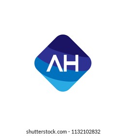 Initial Letter AH Logo Template Design