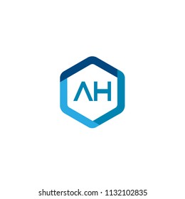 Initial Letter AH Logo Template Design