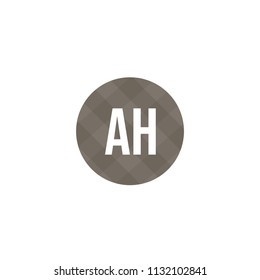 Initial Letter AH Logo Template Design