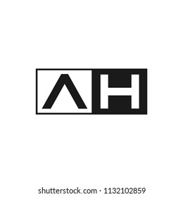 Initial Letter AH Logo Template Design