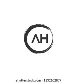 Initial Letter AH Logo Template Design