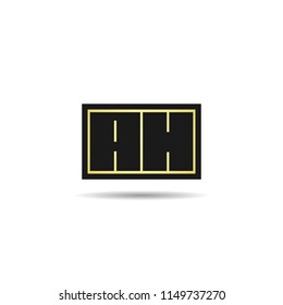 Initial Letter AH Logo Template Design