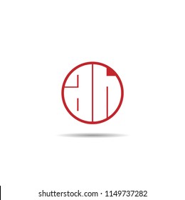 Initial Letter AH Logo Template Design