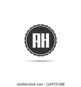Initial Letter AH Logo Template Design