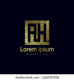Initial Letter AH Logo Template Vector Design