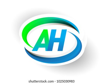 Initial Letter Ah Logotype Company Name Stock Vector (Royalty Free ...