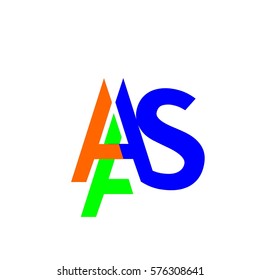 initial letter AHAS logo vector