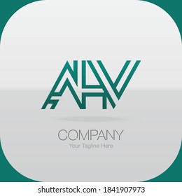 Initial letter AHV Letter Logo Design. Creative Modern AHV Letters icon vector Illustration. AHV Letter Logo Concept Ready For Use. Initial letter AHV logo vector design template.