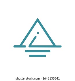 diseño vectorial de la letra inicial ai o ia