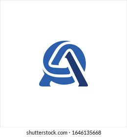 diseño vectorial de la letra inicial ai o ia