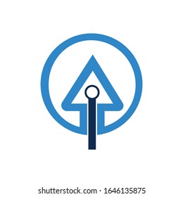 Initial letter ai or ia logo design template