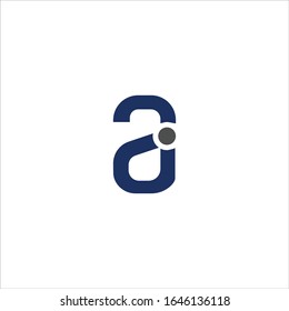 Initial letter ai or ia logo vector design template