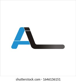 Initial letter ai or ia logo vector design template