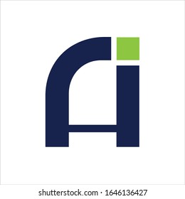 Designvorlagen für die Vektorillustration des Anfangsbuchstabens ai oder ia logo
